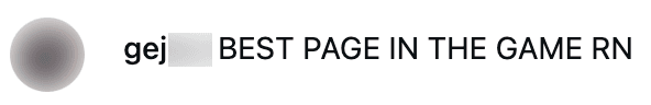 Comment: BEST PAGE IN THE GAME RN